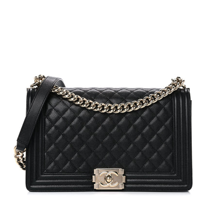 Chanel Caviar Quilted New Medium Boy Flap Black 1 of 13