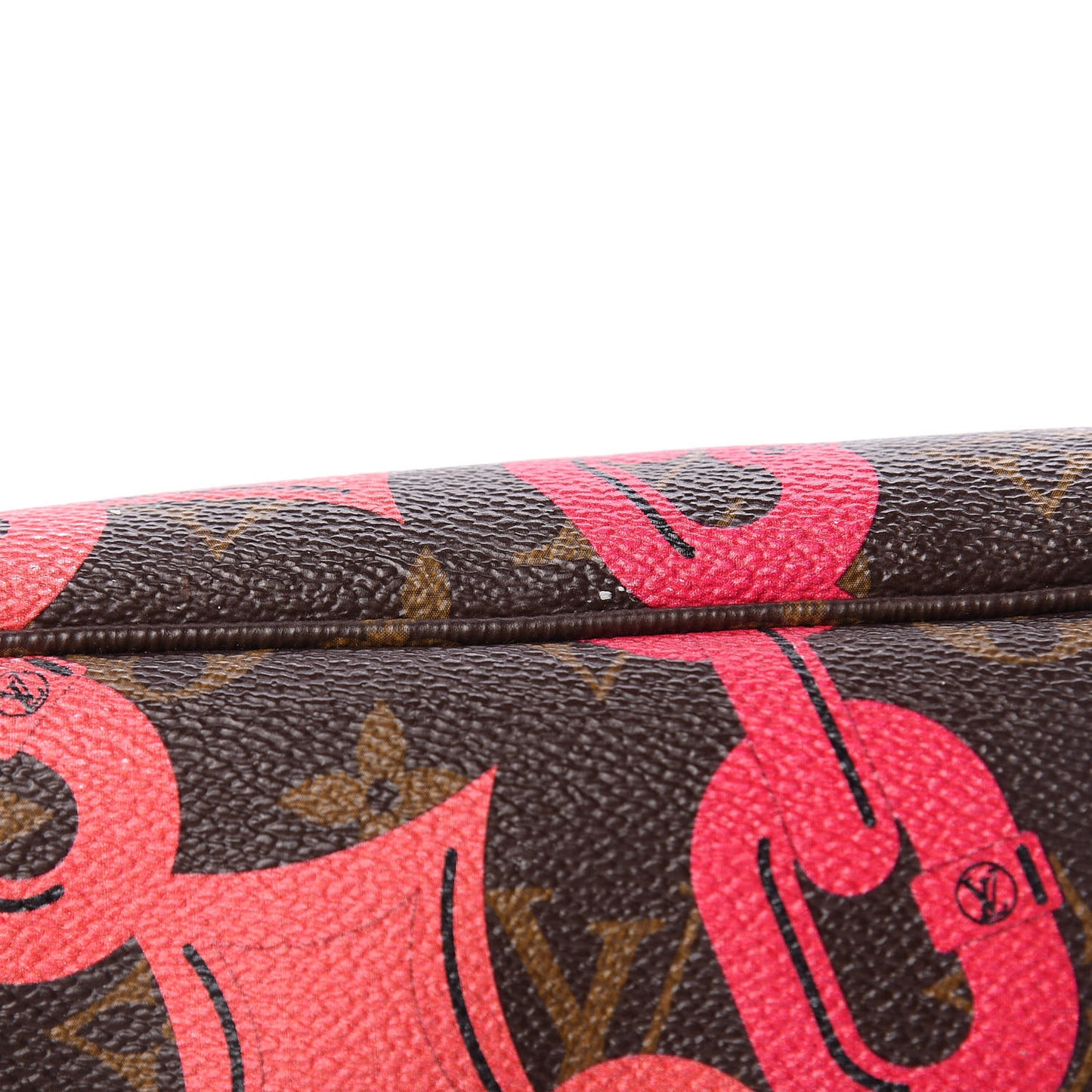 Monogram Bay Neverfull MM Rose Ballerine Poppy