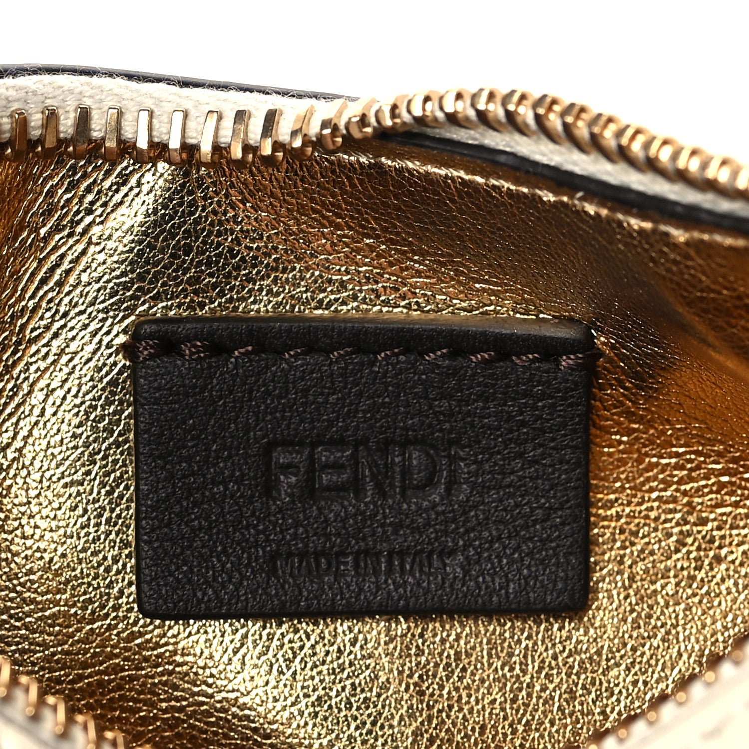 Fendi Vitello Grace Matte Nano Fendigraphy Hobo Charm White Ice 6 of 11