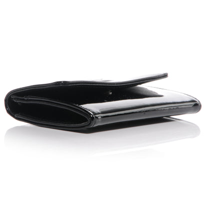 Chanel Patent CC Card Holder Black White 4 of 8