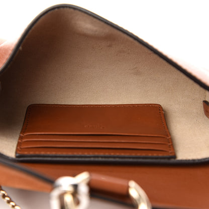 Chloe Suede Calfskin Mini Faye Shoulder Bag Tobacco 5 of 12