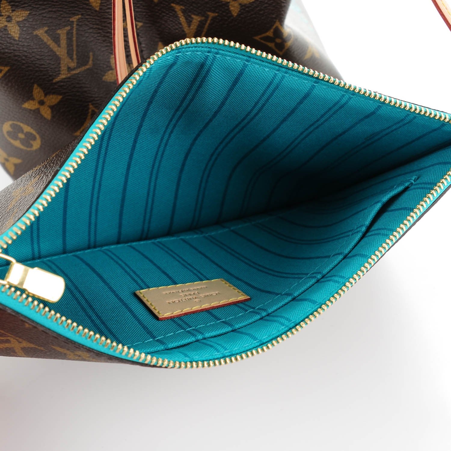 Louis Vuitton Monogram V Neverfull MM Turquoise 8 of 8