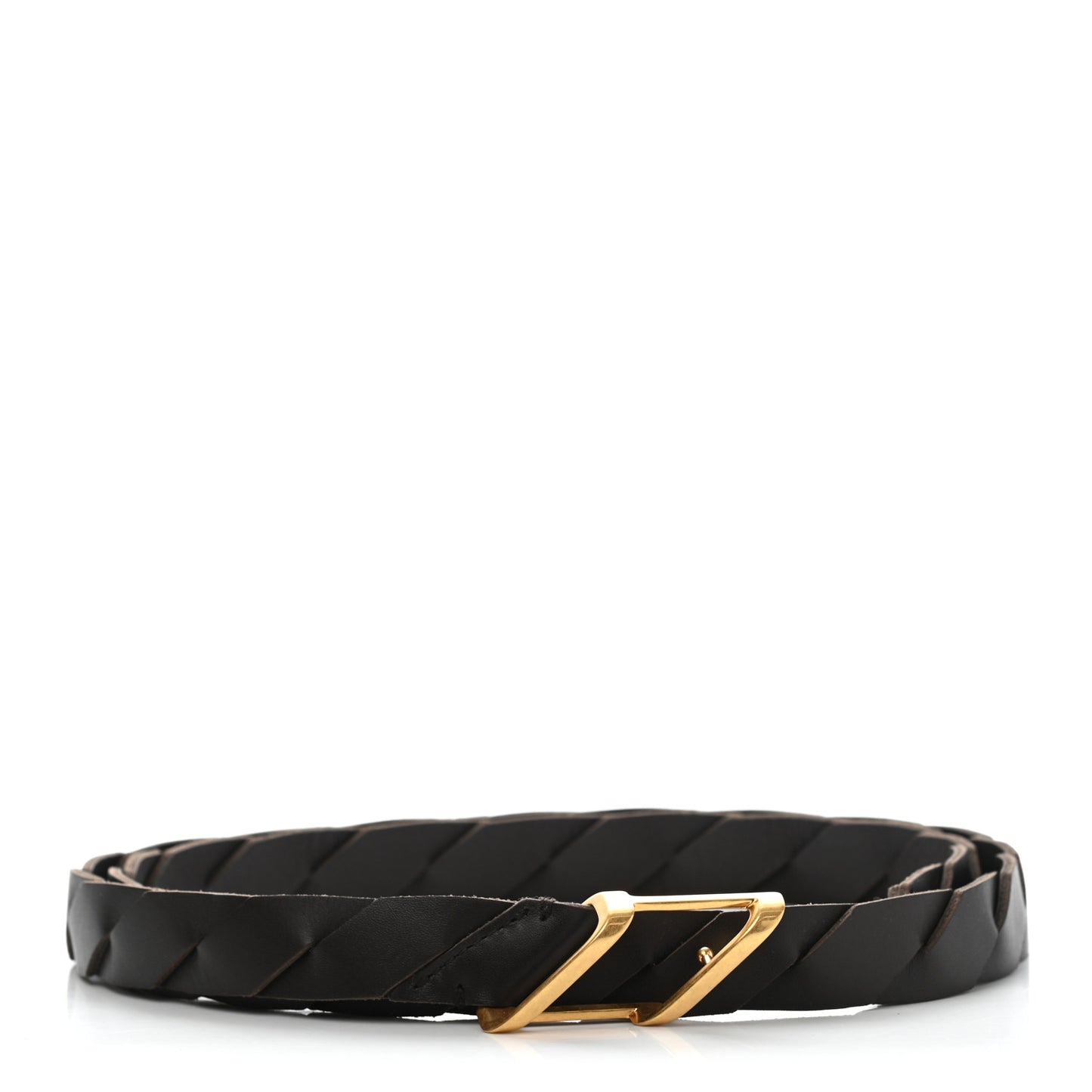 French Calf Slanted Panel Belt 85 34 Fondant