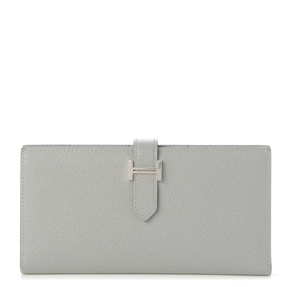 Hermes Epsom Bearn Gusset Wallet Gris Mouette 1 of 11
