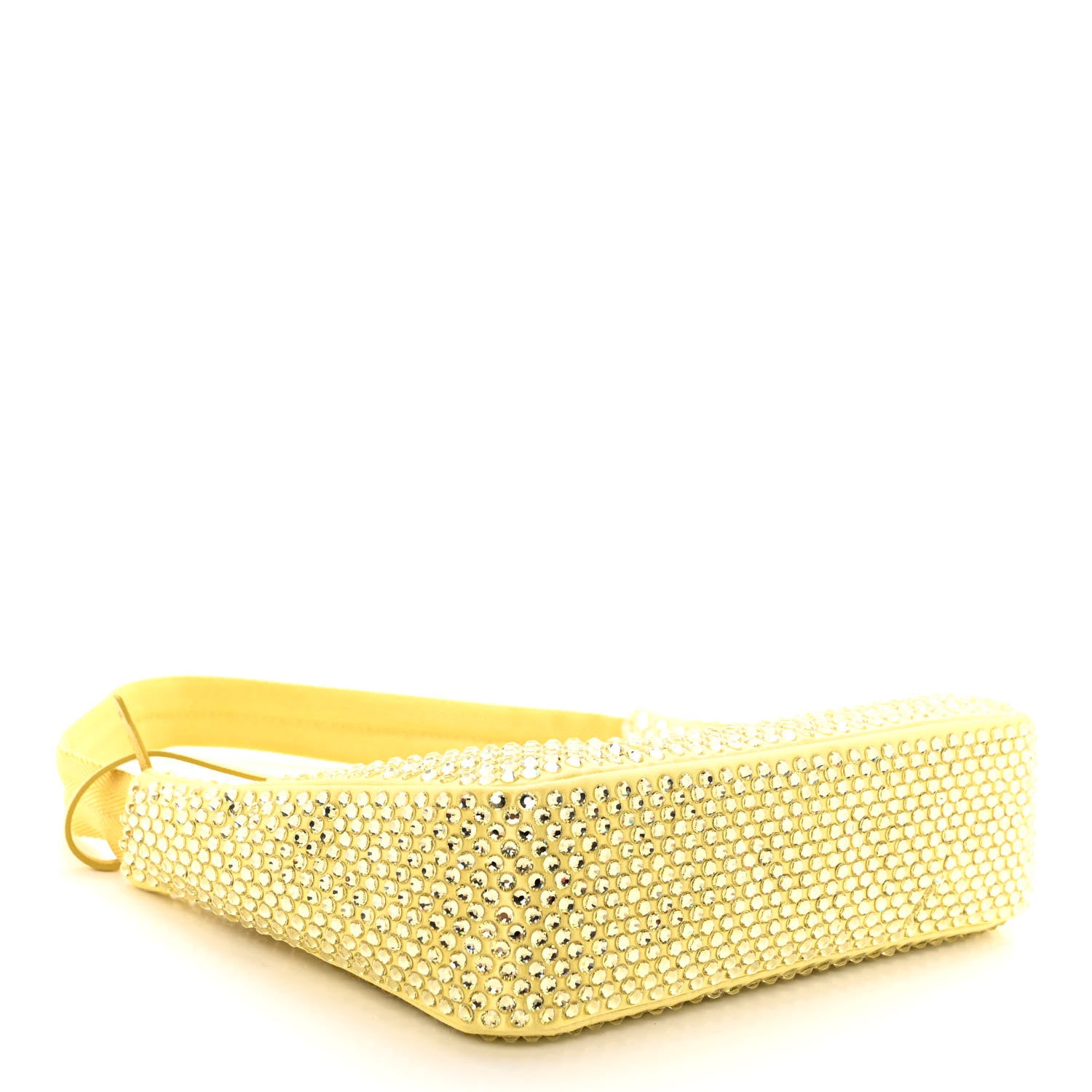 Prada Satin Crystal Mini Re-Edition 2000 Bag Ananas 4 of 9