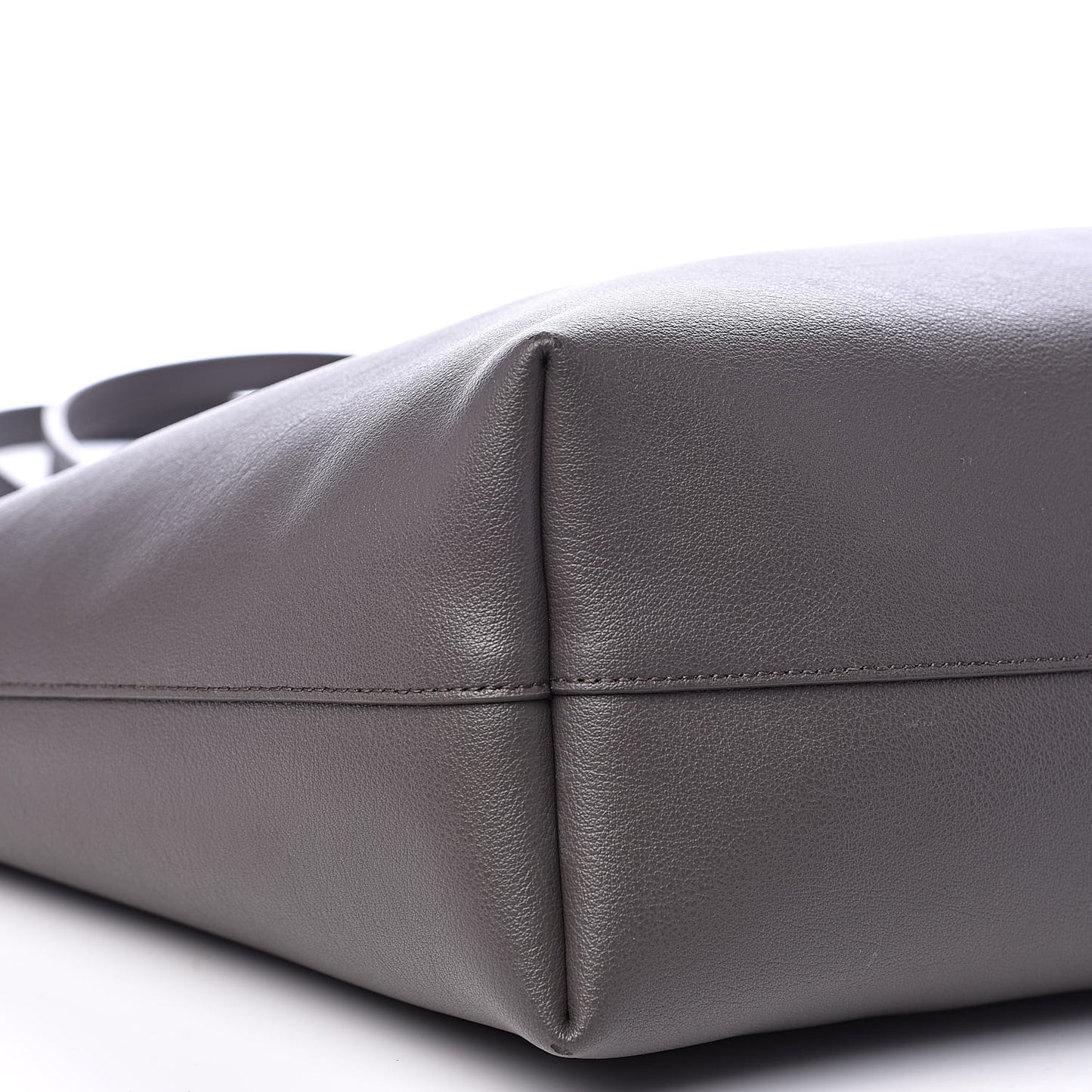 Calfskin Large Shopping Tote Earth