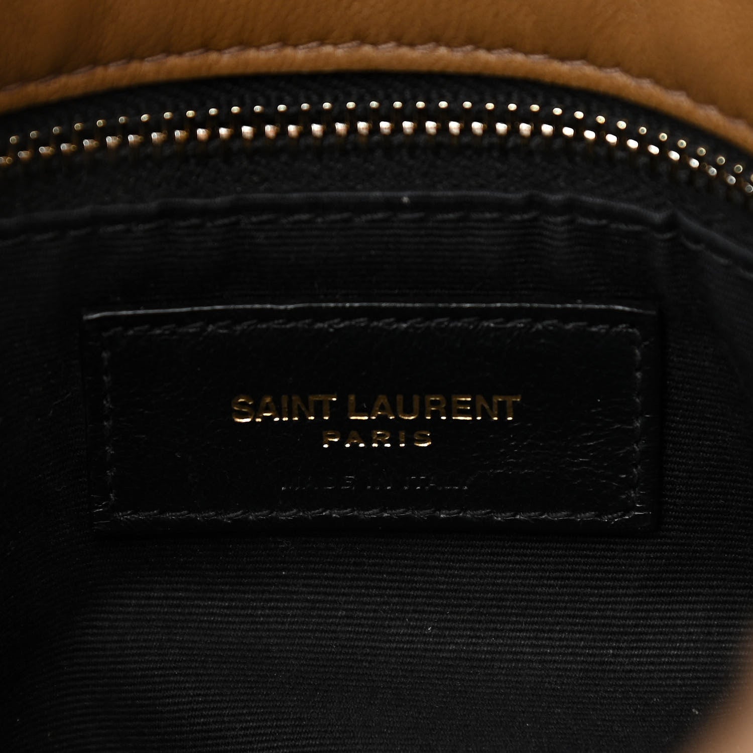 Saint Laurent Shearling Quilted Small Loulou Puffer Monogram Chain Satchel Cinnamon 6 of 10