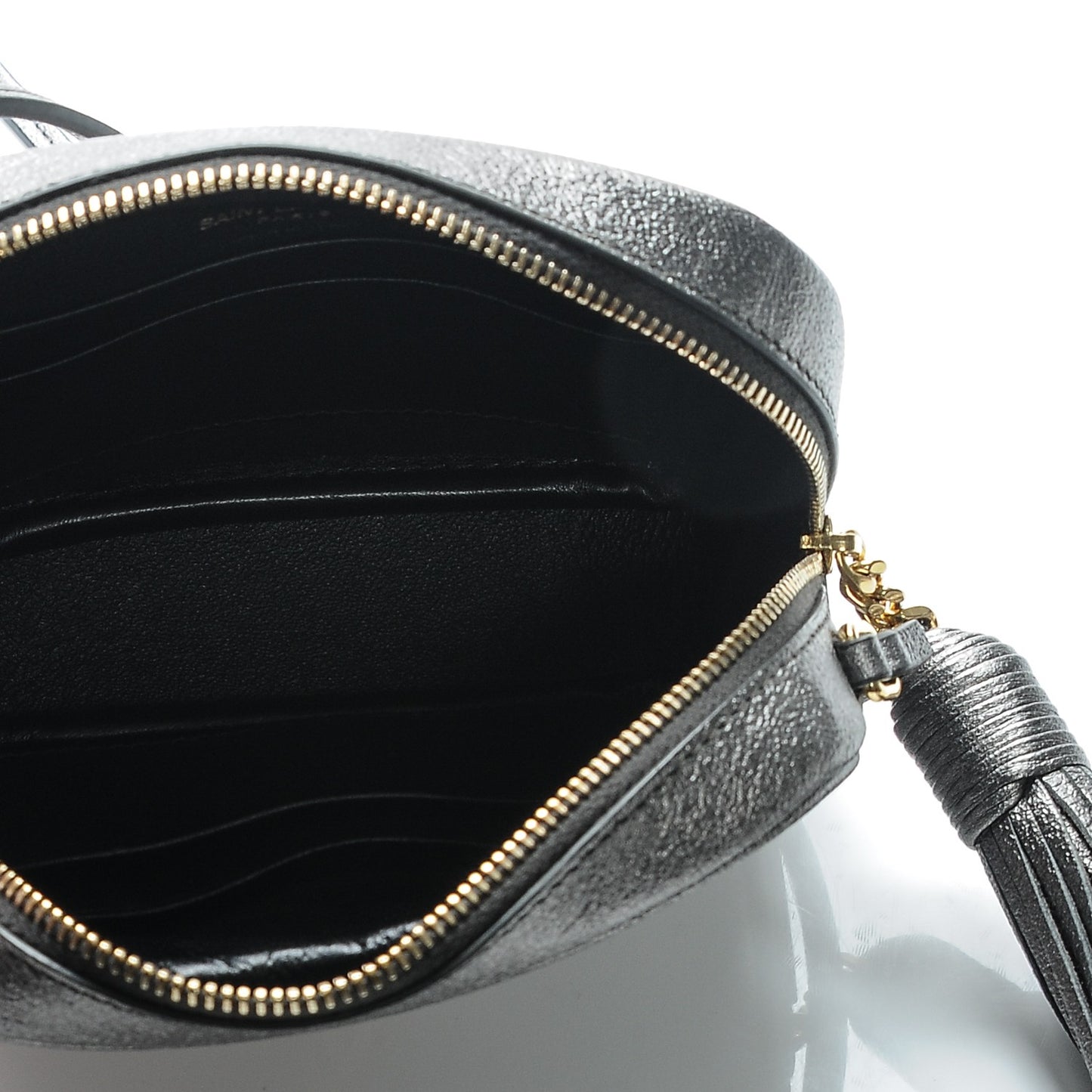 Metallic Calfskin Monogram Blogger Bag Lapis Nero
