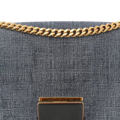 Jimmy Choo Denim Calfskin Lockett Petite Shoulder Bag Light Indigo 8 of 12