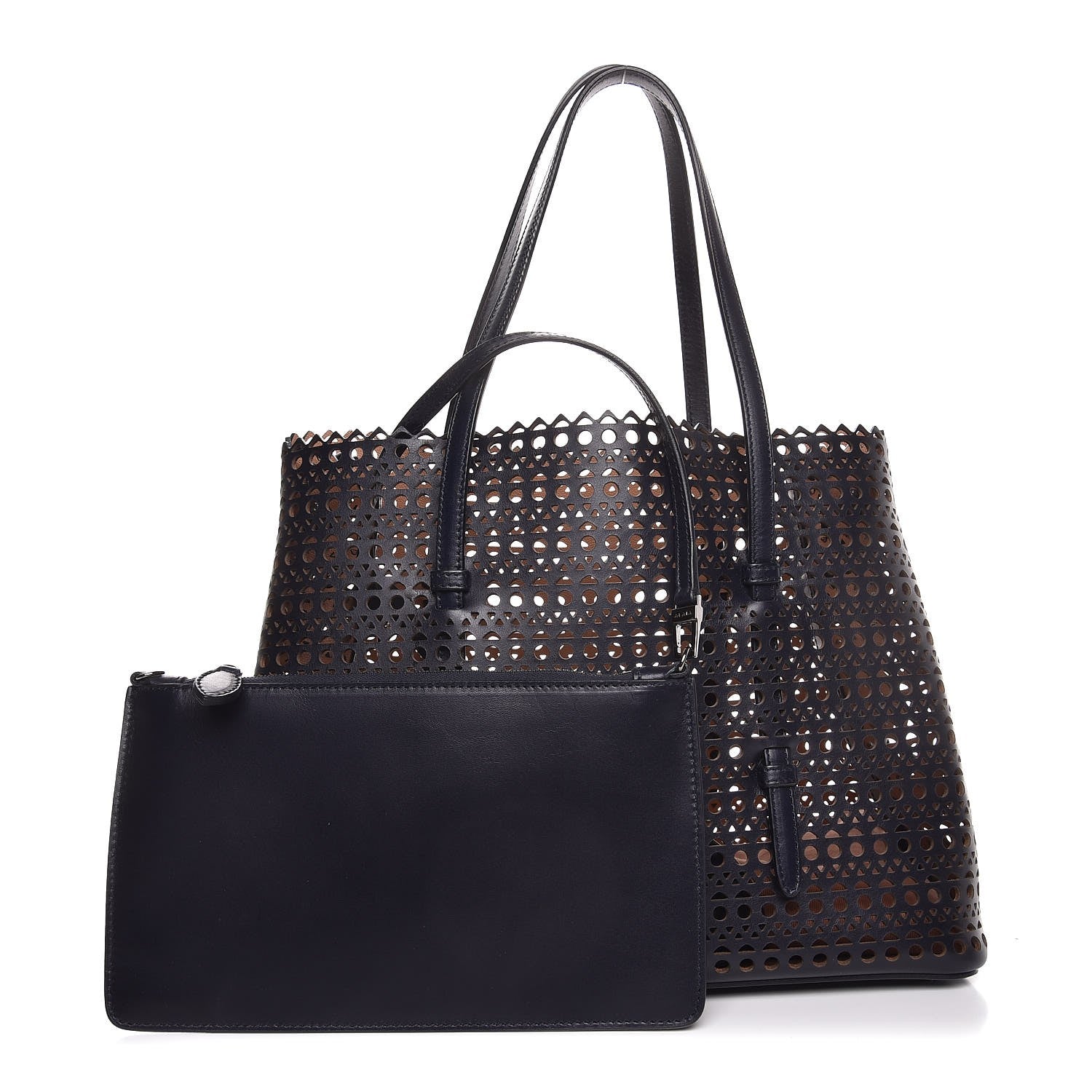 Alaia Calfskin Vienne Mina 32 Bag Black 3 of 9