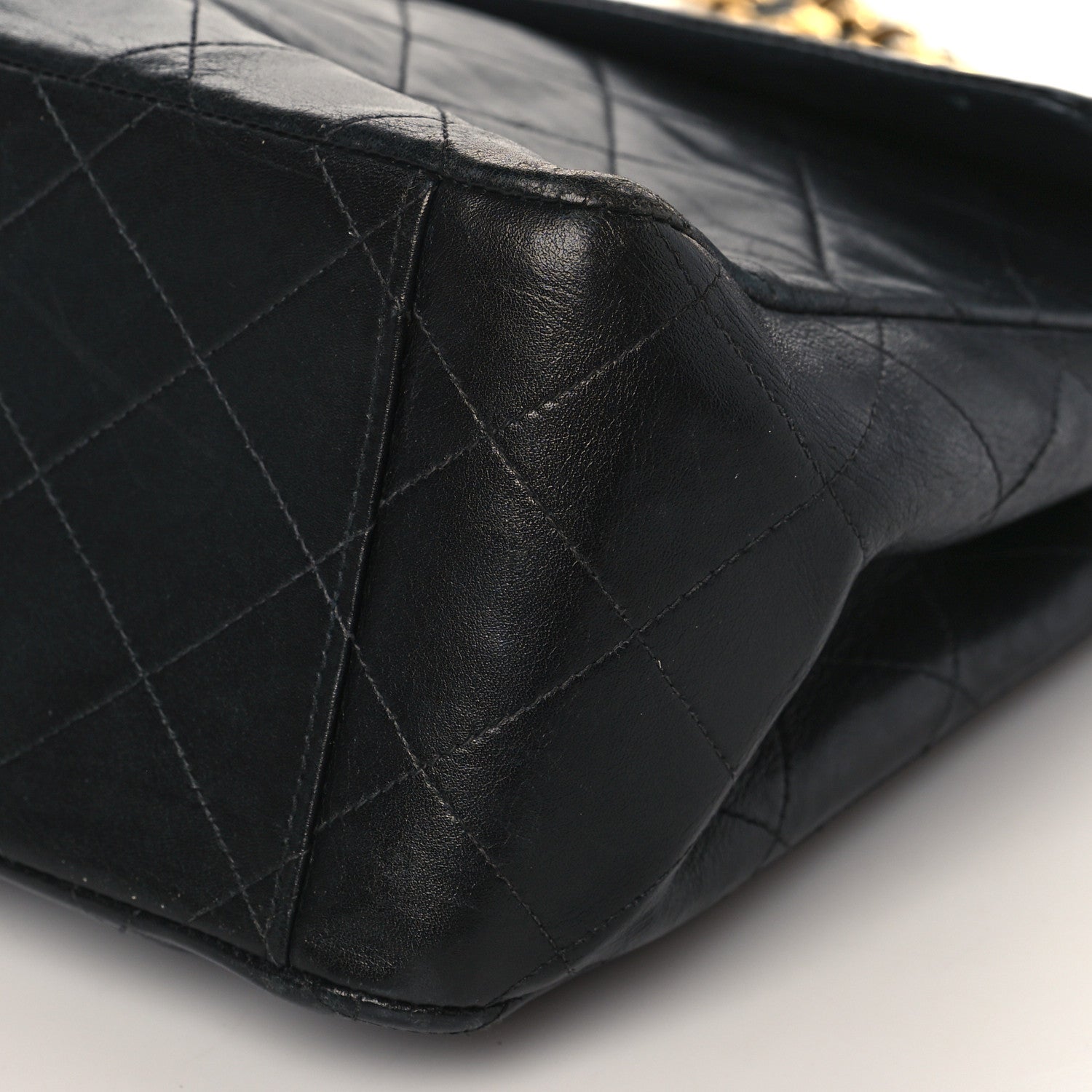 Chanel Lambskin Quilted XL Jumbo Single Flap Black 8 of 8