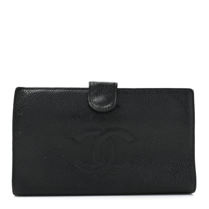 Chanel Caviar Timeless CC Zipped Pocket Wallet Black 1 of 17