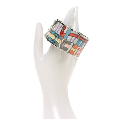 Hermes Enamel Printed Extra Wide Bracelet 65 Multicolor 2 of 5