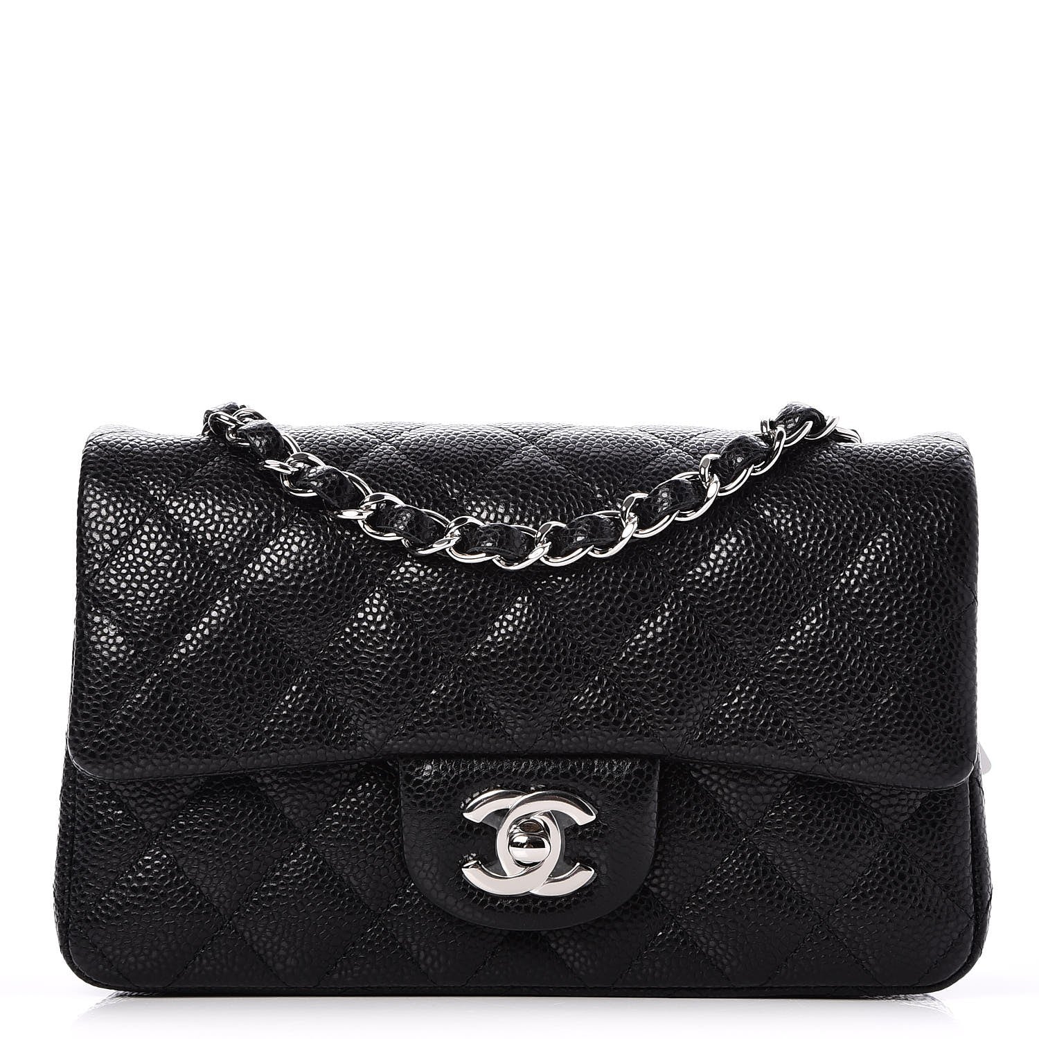 Chanel Caviar Quilted Mini Rectangular Flap Black 1 of 8