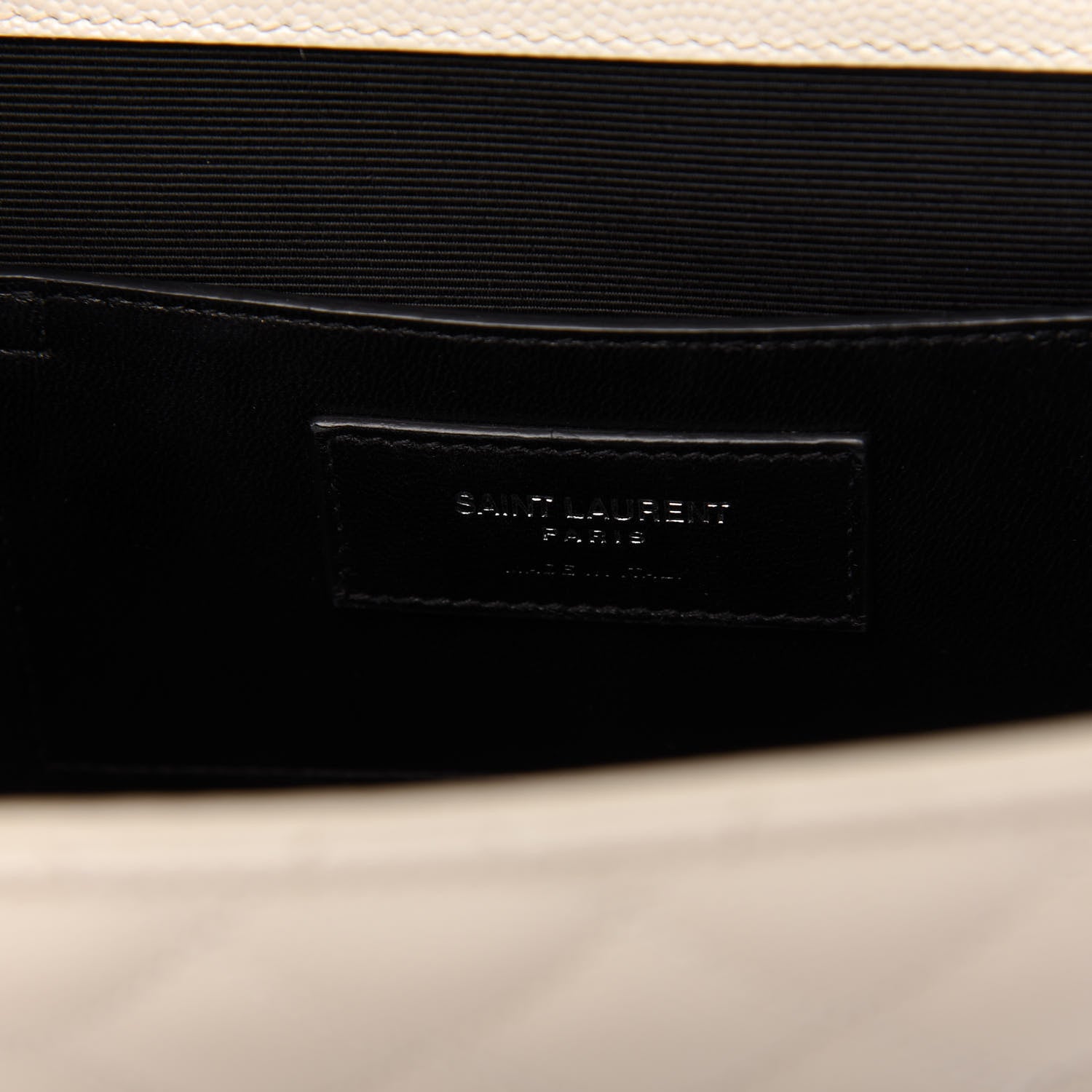 Saint Laurent Grain De Poudre Textured Mixed Matelasse Medium Triquilt Monogram Satchel Porcellana 8 of 10