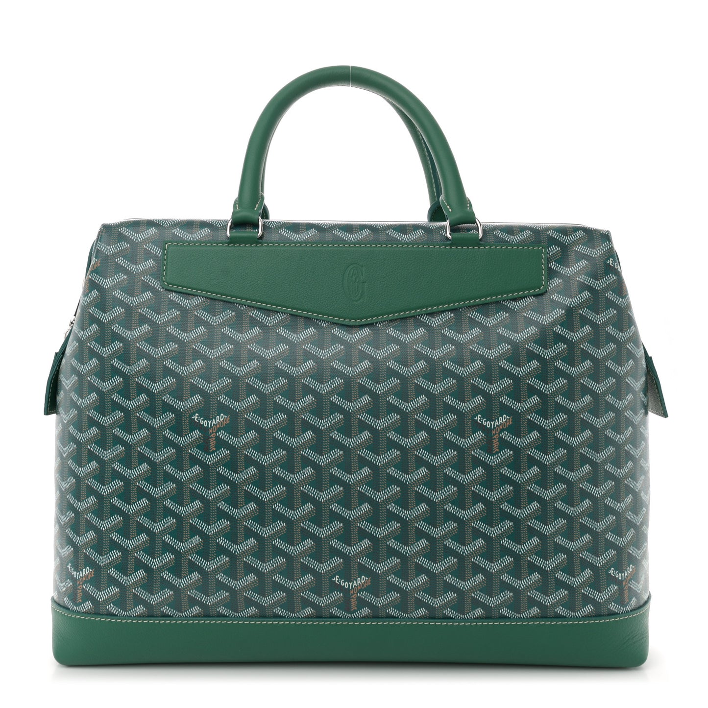 Goyardine Calfskin Cisalpin Document Case Green