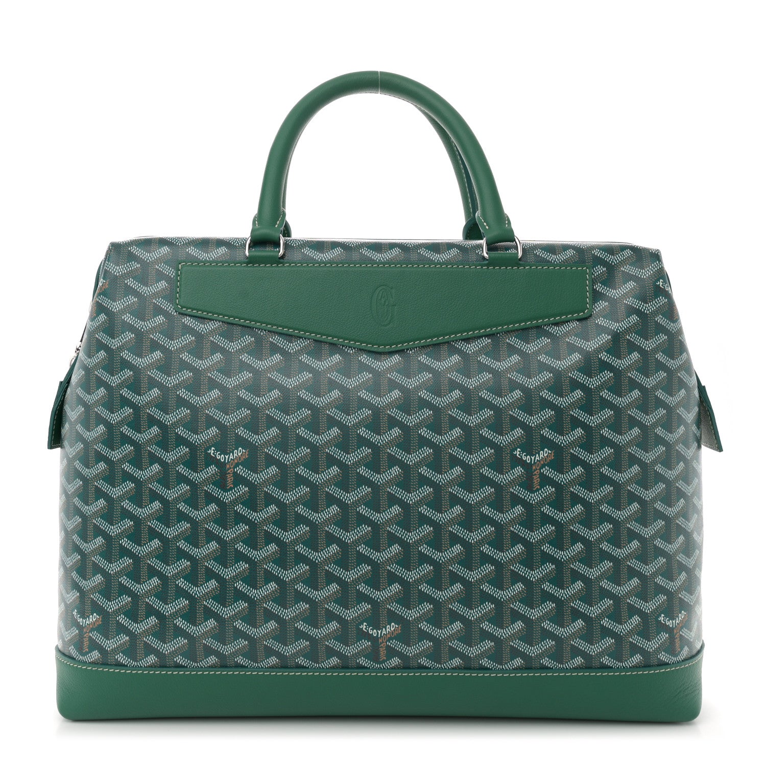 Goyard Goyardine Calfskin Cisalpin Document Case Green 1 of 9