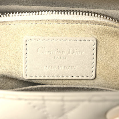 Christian Dior Ultra Matte Calfskin Cannage Medium Lady Dior Latte 6 of 19