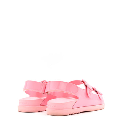 Gucci Rubber Mini Double G Womens Isla Dad Sandals 41 Wild Rose 4 of 14
