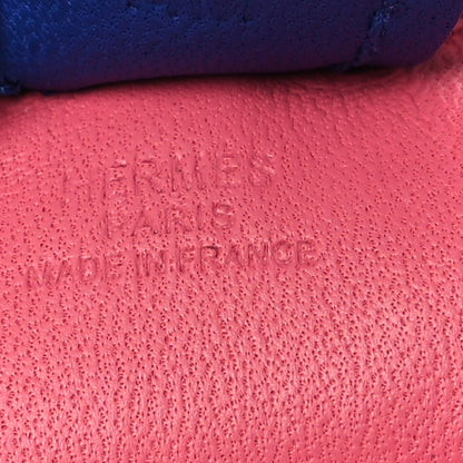 Hermes Milo Lambskin Grigri Rodeo Horse Bag Charm PM Rose Azalee Vert Cypress Bleu Electrique 3 of 5