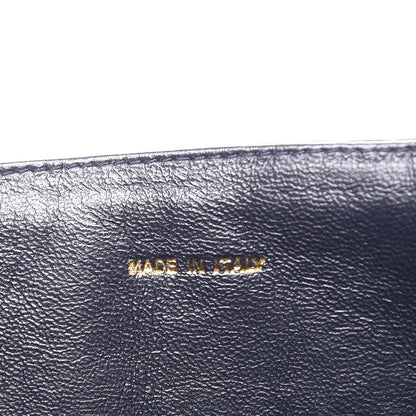 Chanel Lambskin Quilted CC Small Single Flap Navy 8 of 11