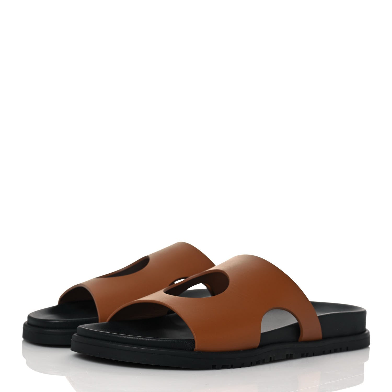 Hermes Calfskin Womens Edith Sandals 39 Naturel 3 of 10