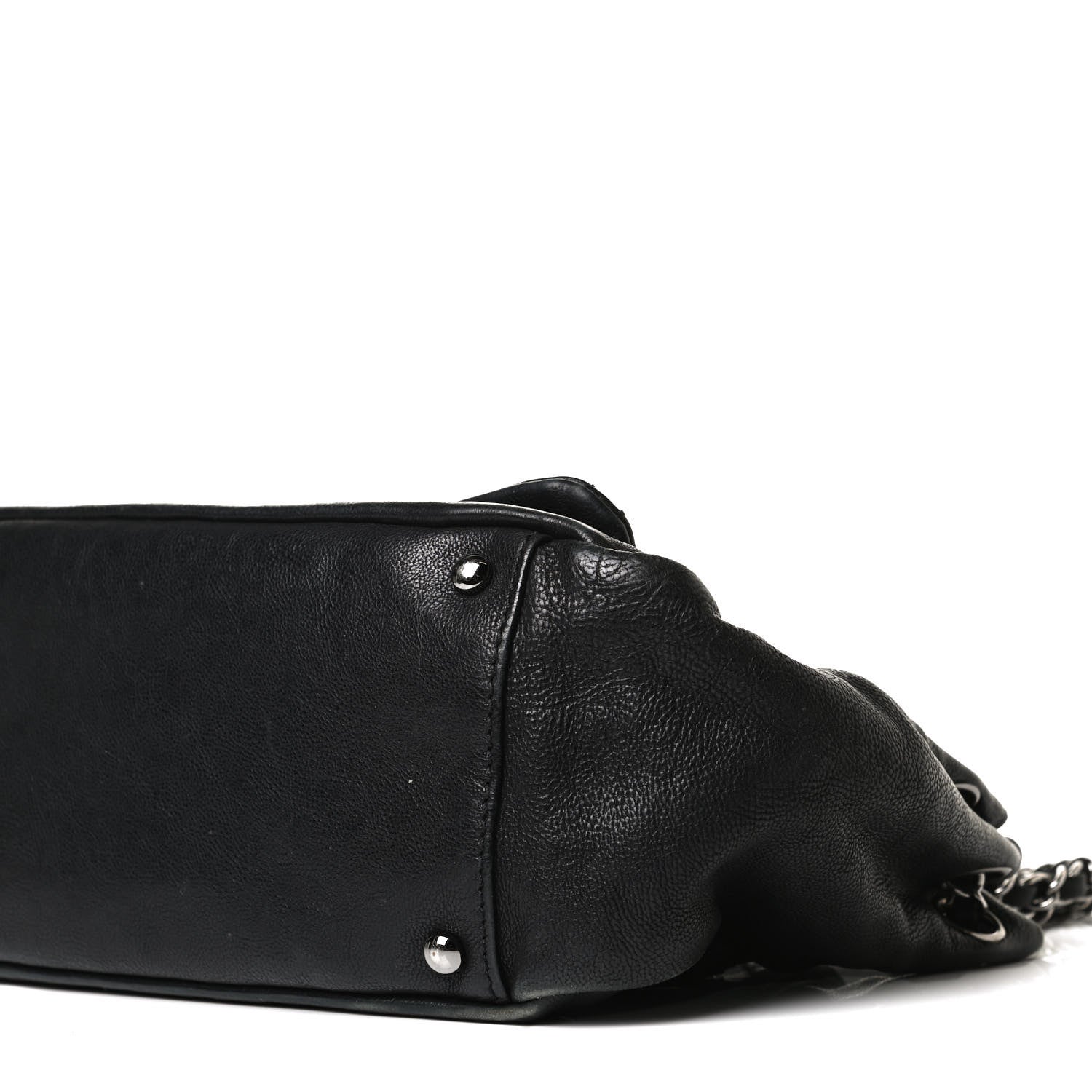 Chanel Calfskin Diamond Stitch Accordion Flap Black 12 of 12