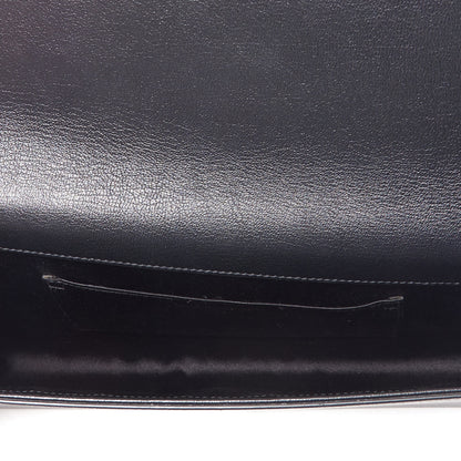 Saint Laurent Calfskin Monogram Large Belle De Jour Clutch Black 6 of 8