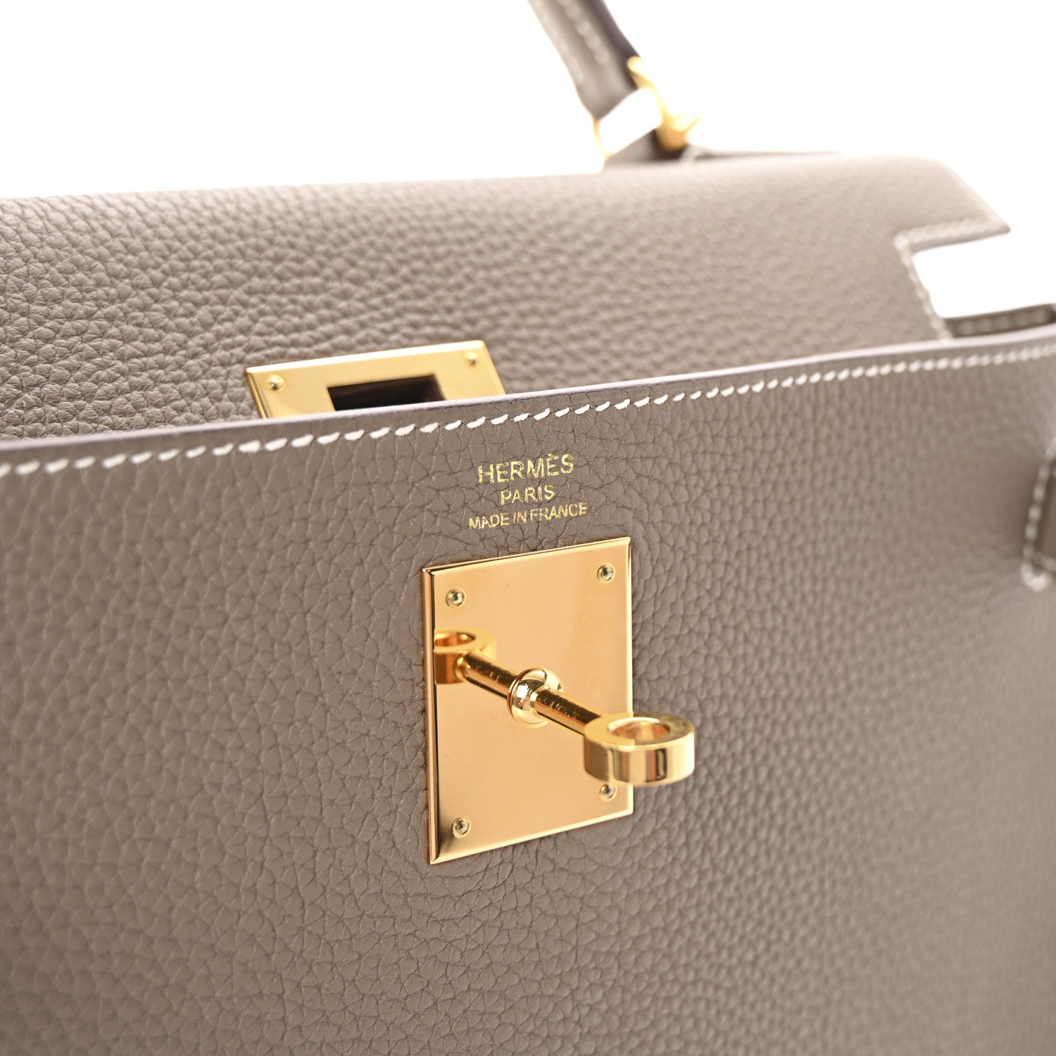 Hermes Togo Kelly Retourne 28 Etoupe 6 of 10