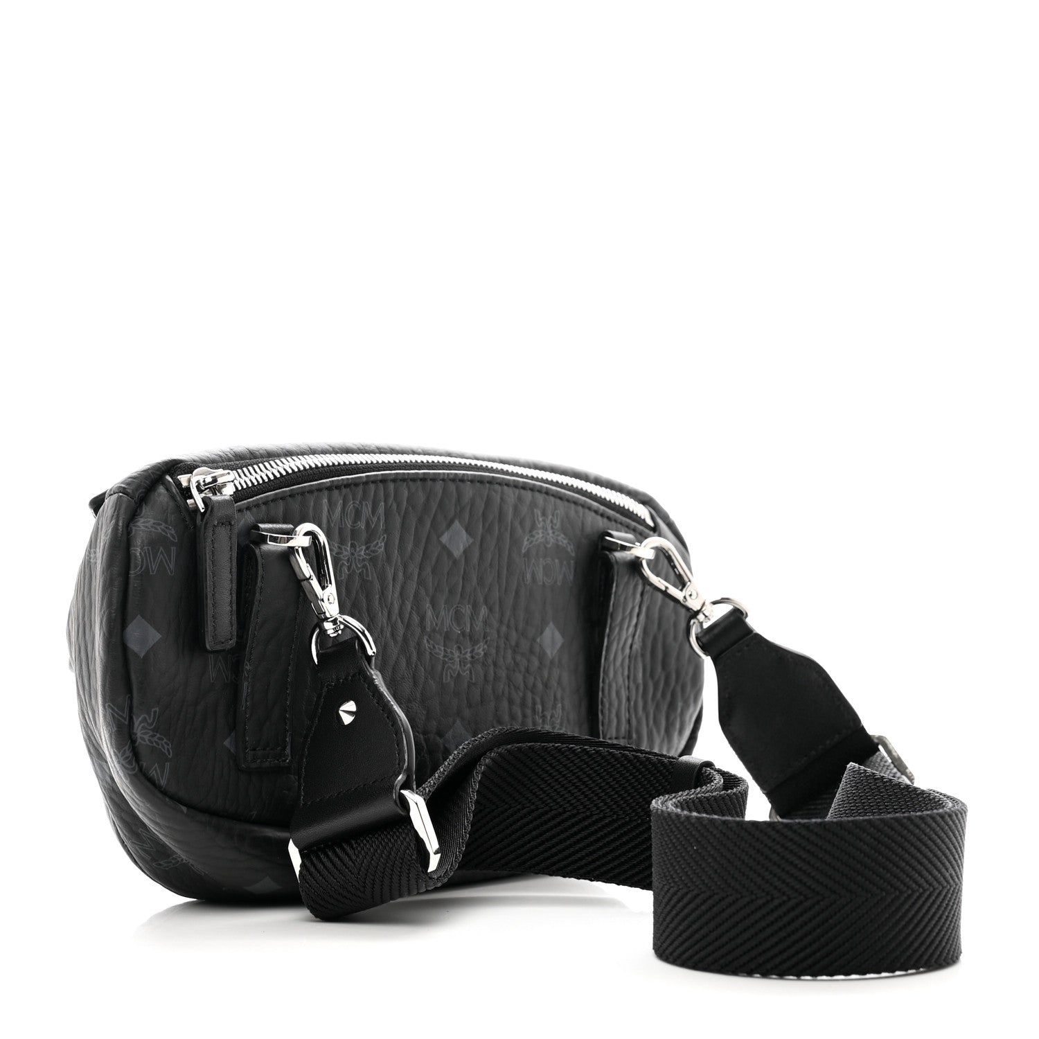 MCM Visetos Small Belt Bag Black 3 of 9