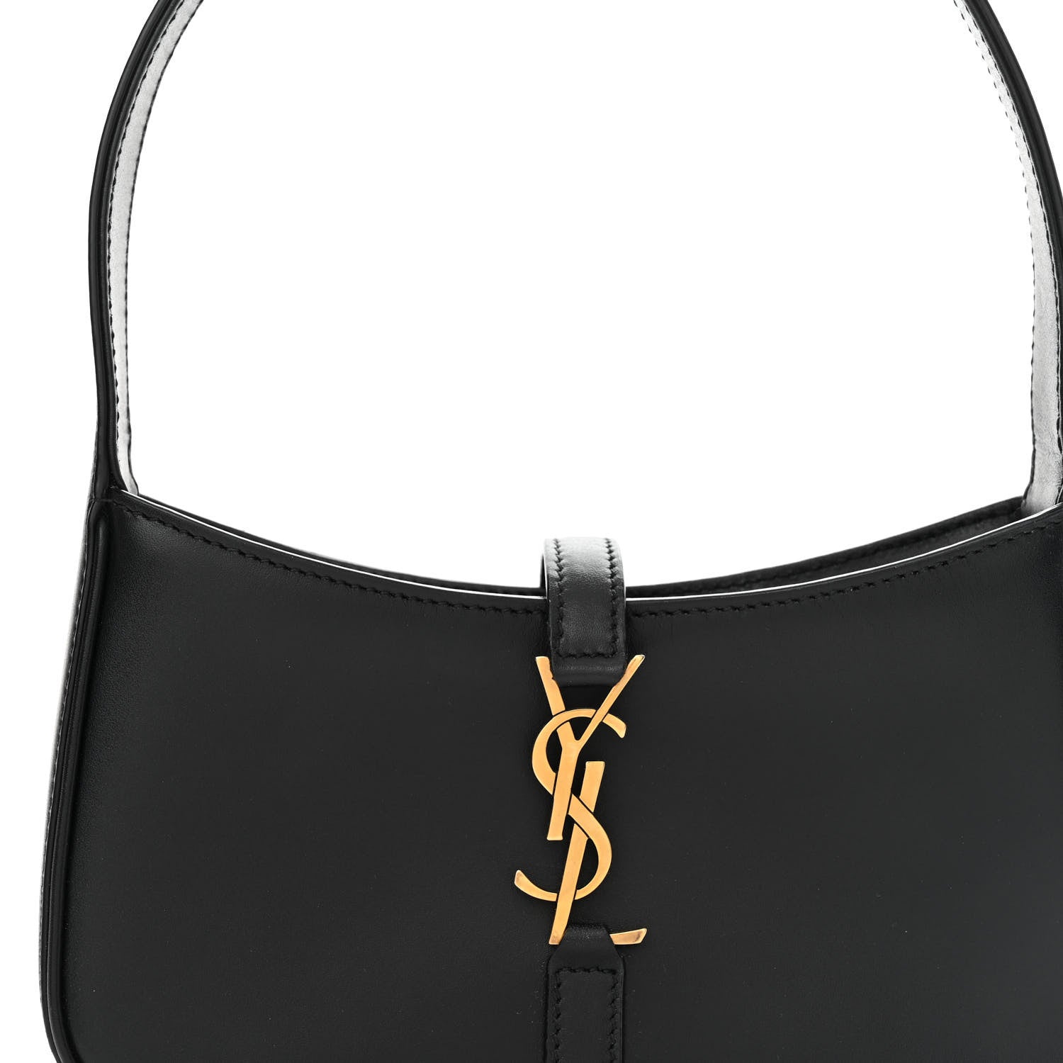 Saint Laurent Smooth Calfskin Le 5 A 7 Mini Hobo Black 8 of 13
