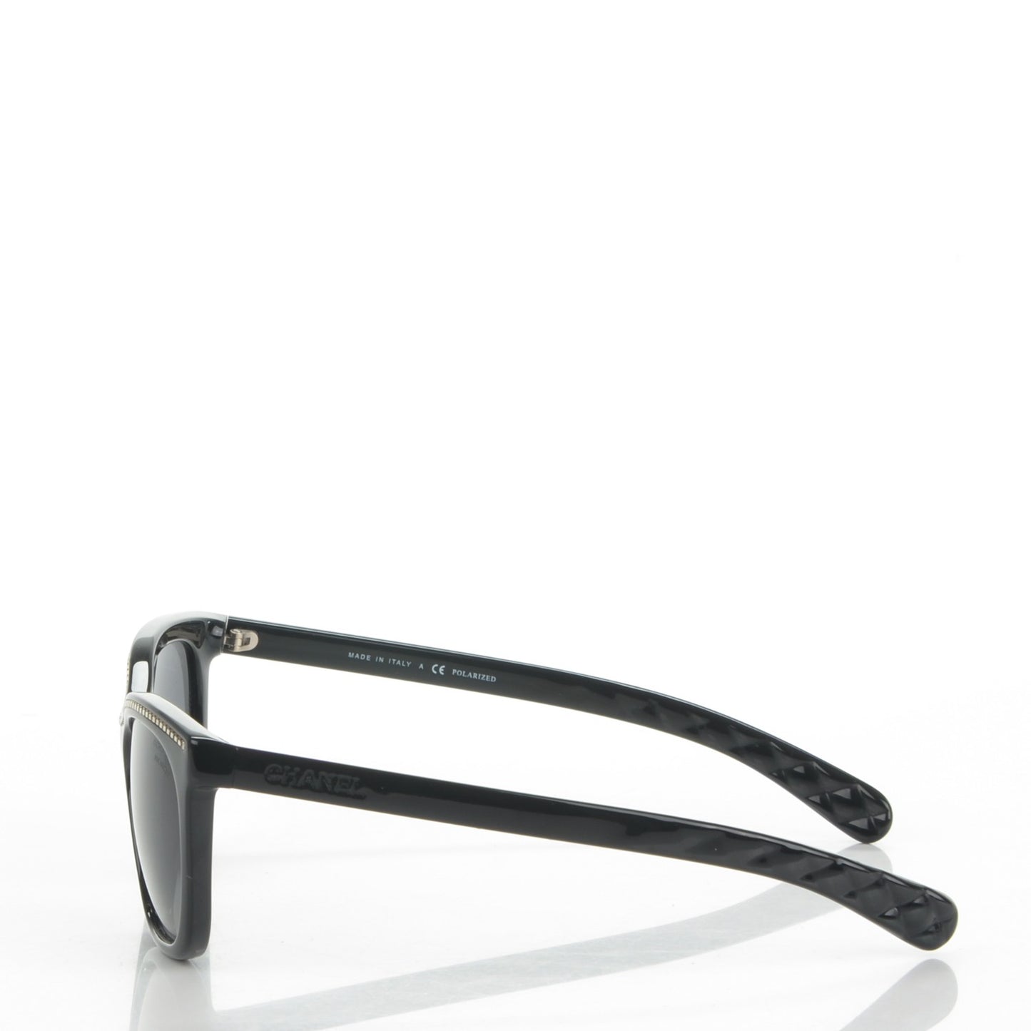Cat Eye Chain Sunglasses 6041 Black