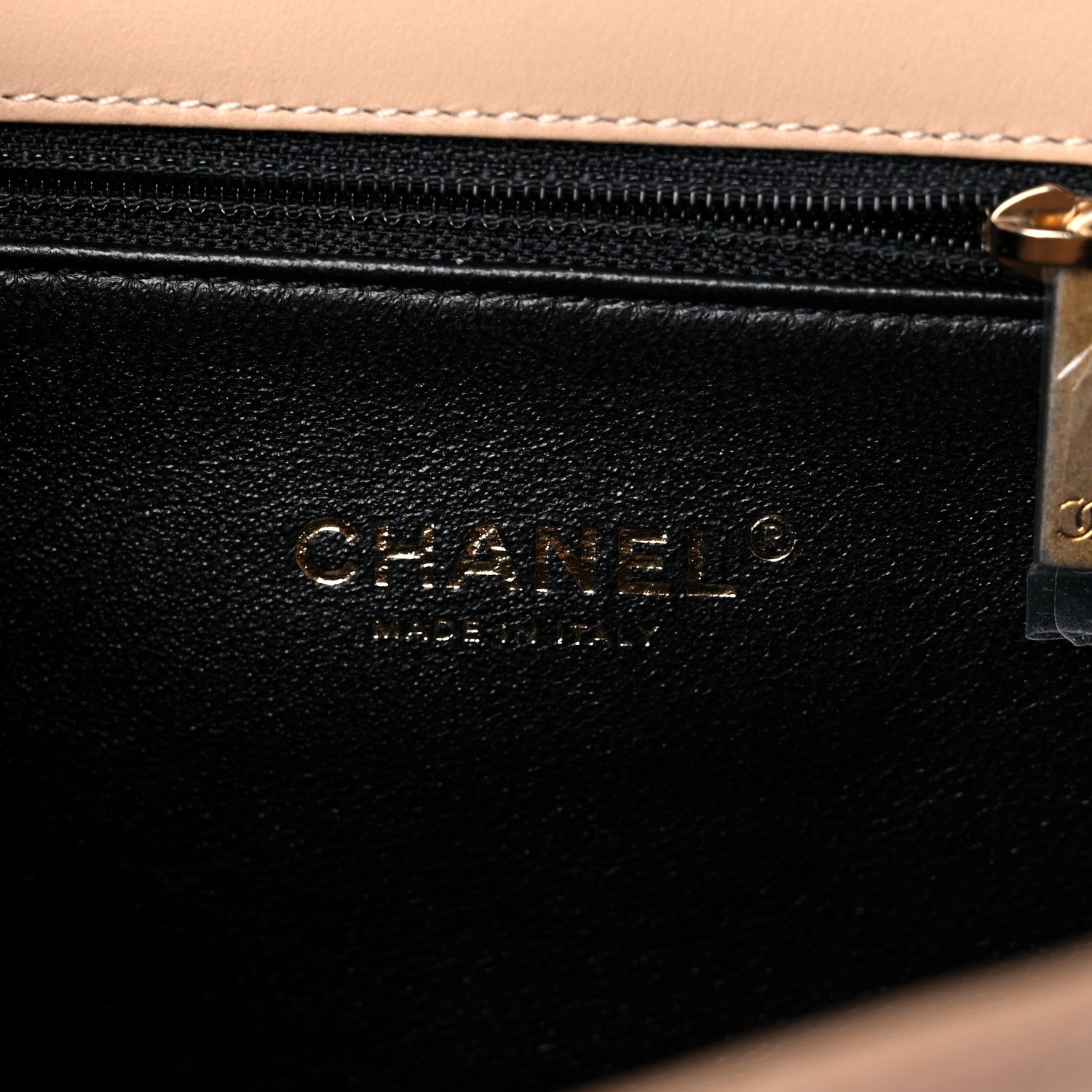 Chanel Caviar Quilted Small CC Filigree Flap Beige Black 6 of 9