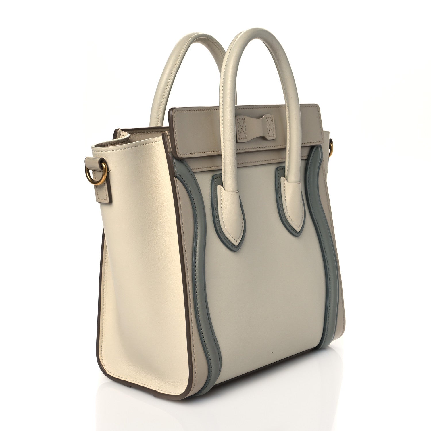 Celine Shiny Smooth Calfskin Nano Tri-Color Luggage Natural 3 of 10