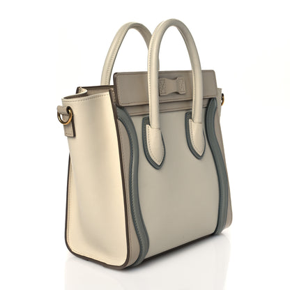 Celine Shiny Smooth Calfskin Nano Tri-Color Luggage Natural 3 of 10
