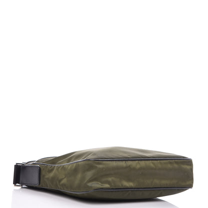 Prada Tessuto Nylon Flat Messenger Bag Militare 4 of 10