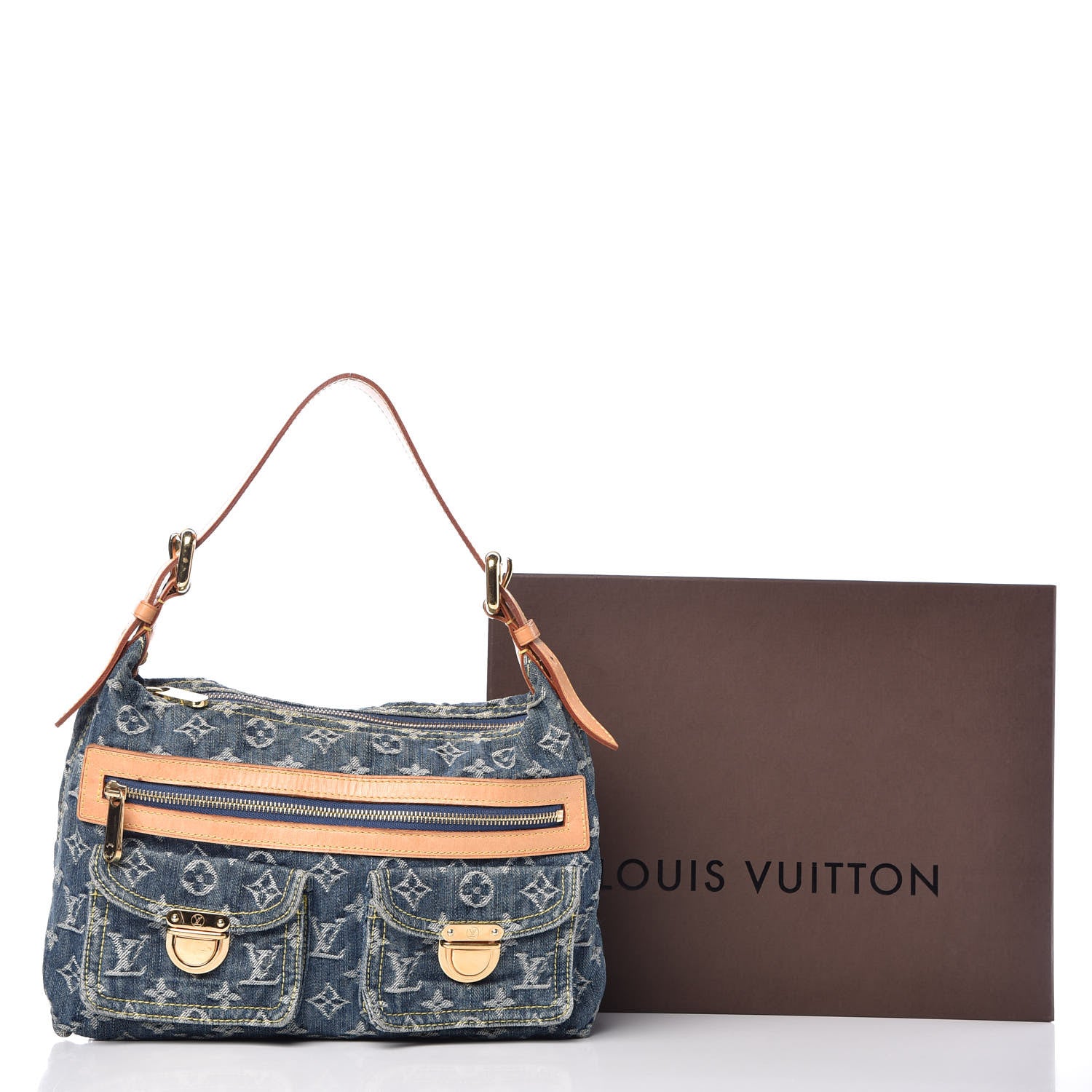 Louis Vuitton Monogram Denim Baggy PM Blue 13 of 13