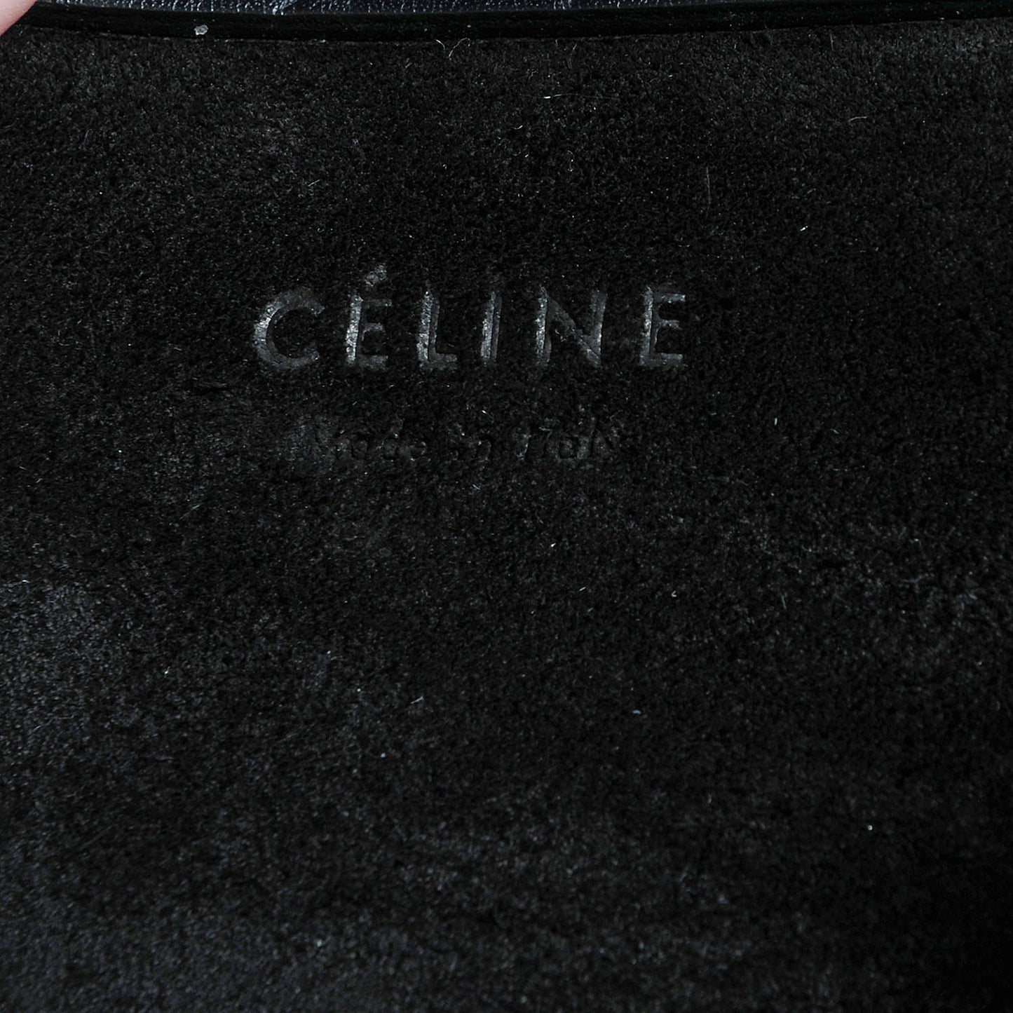 Crocodile Embossed Medium Phantom Luggage Black