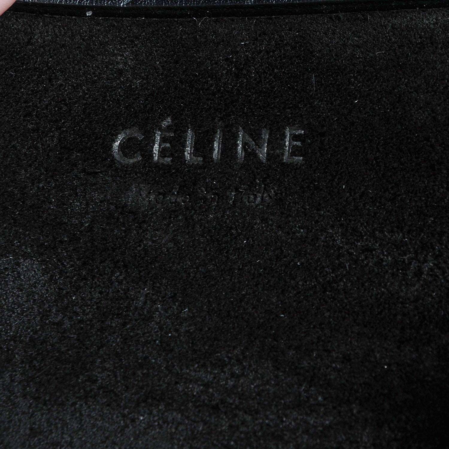 Celine Crocodile Embossed Medium Phantom Luggage Black 6 of 7