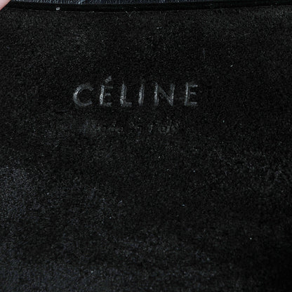 Celine Crocodile Embossed Medium Phantom Luggage Black 6 of 7