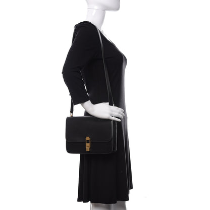 Saint Laurent Smooth Calfskin Carre Satchel Black 2 of 10