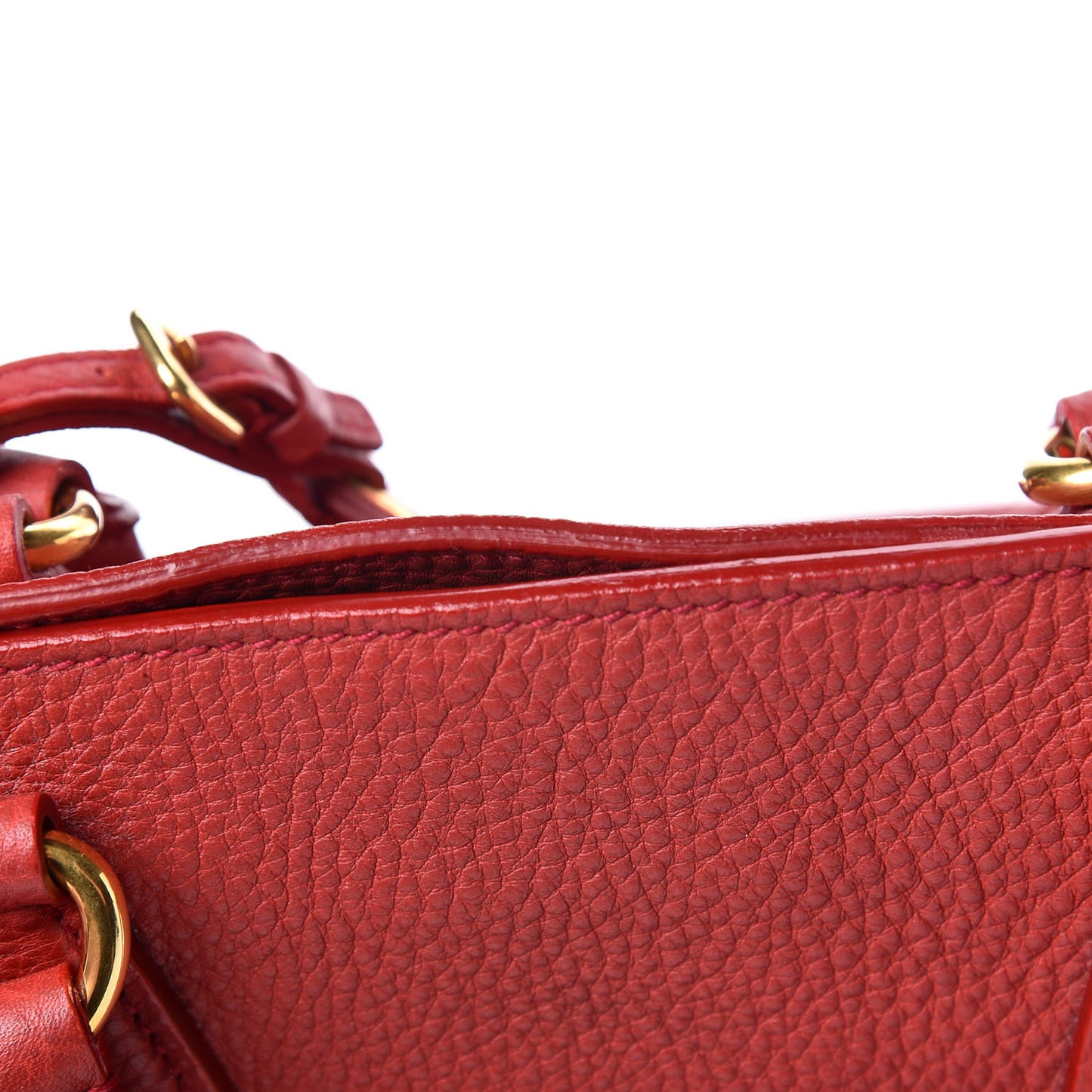 Vitello Daino Tote Rosso