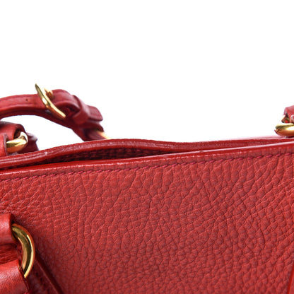 Prada Vitello Daino Tote Rosso 16 of 22