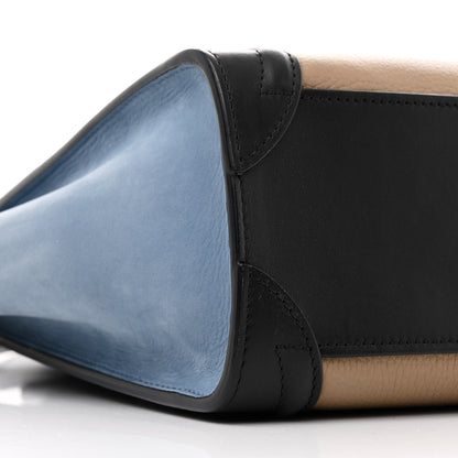 Celine Elephant Calfskin Nano Tri-Color Luggage Beige 9 of 12