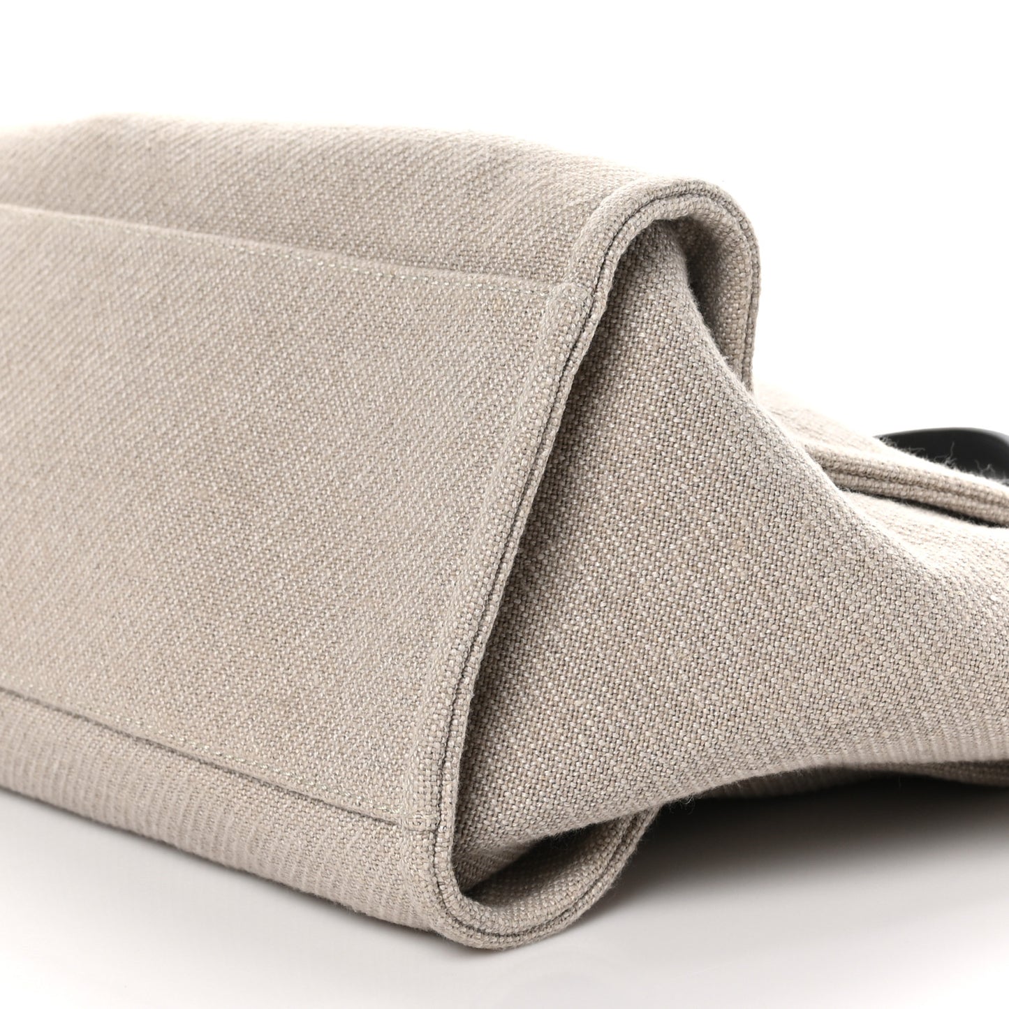 Mixed Fibers Medium Deauville Tote Beige Black