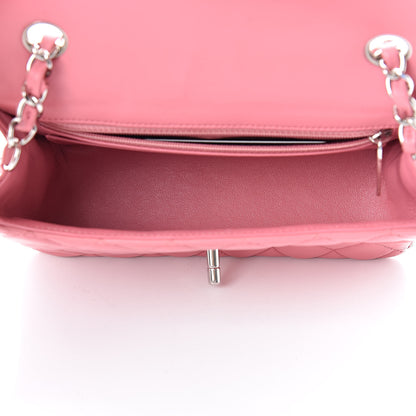 Chanel Lambskin Quilted Mini Rectangular Flap Pink 5 of 11