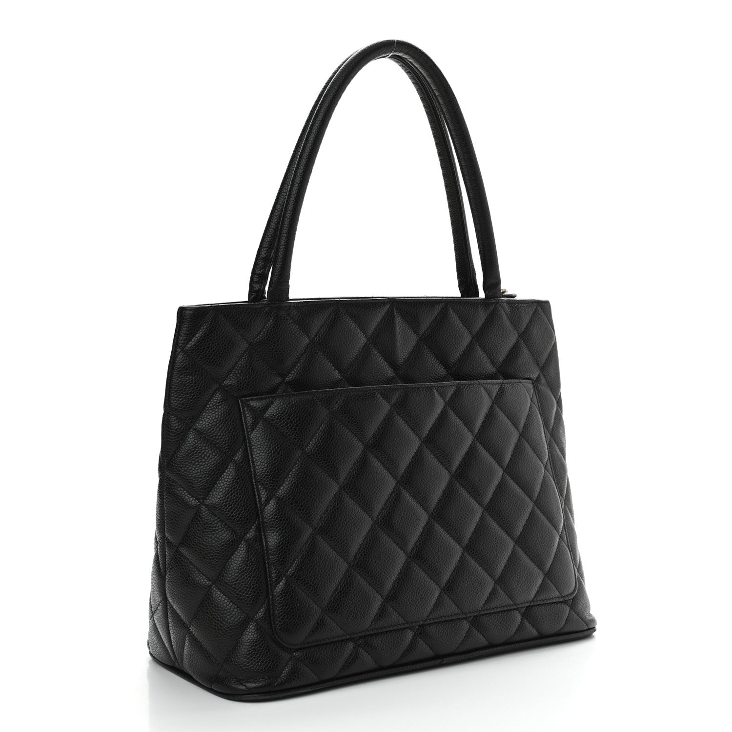 Chanel Caviar Quilted Medallion Tote Black 3 of 16