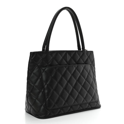 Chanel Caviar Quilted Medallion Tote Black 3 of 16