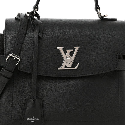 Louis Vuitton Calfskin Lockme Ever BB Black 7 of 10