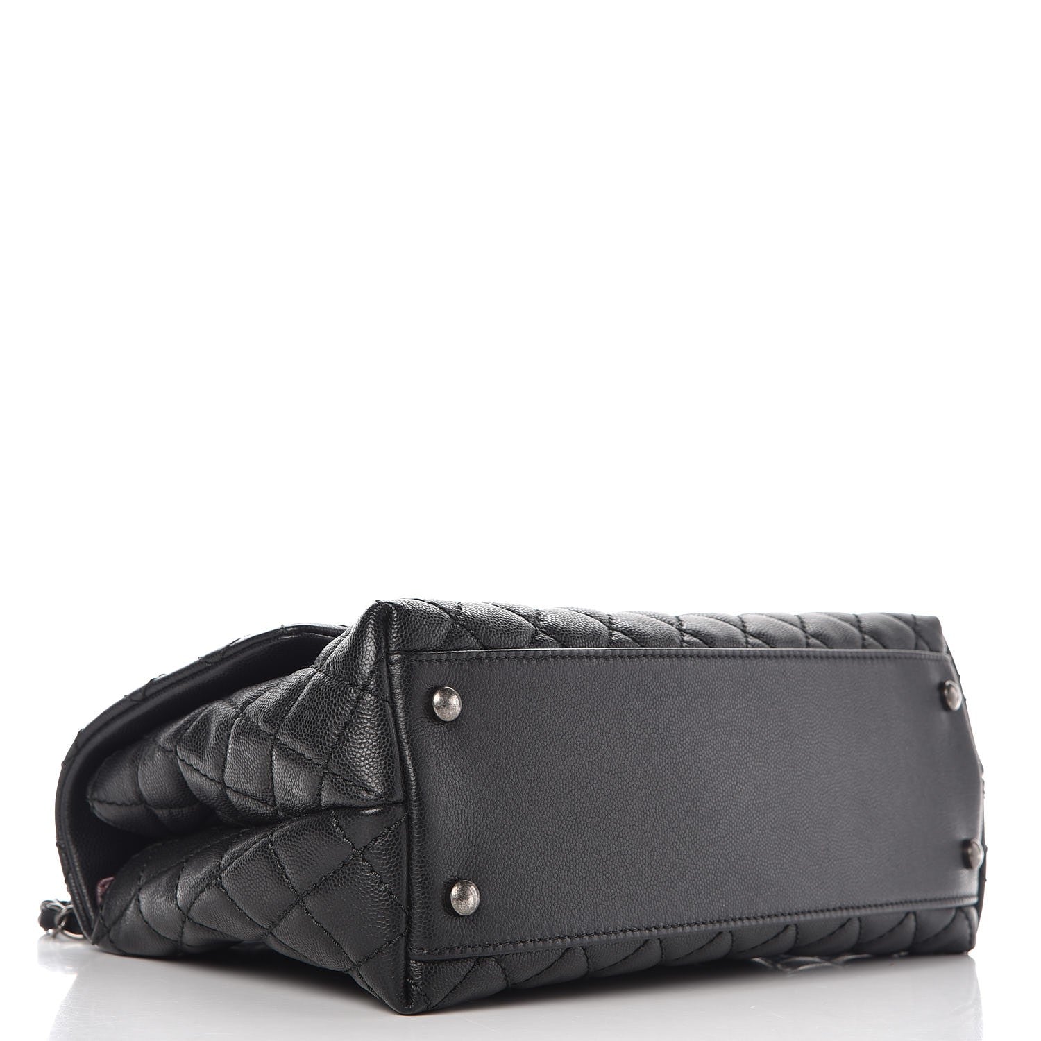 Chanel Caviar Quilted Small Coco Handle Flap Black 5 of 9